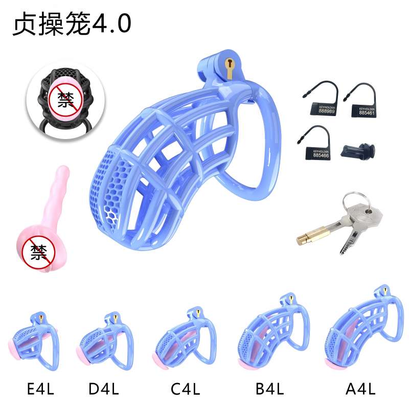 Honeycomb Obedient Chastity Cage – Lightweight Resin, 5 Ring Sizes & Built-in Lock