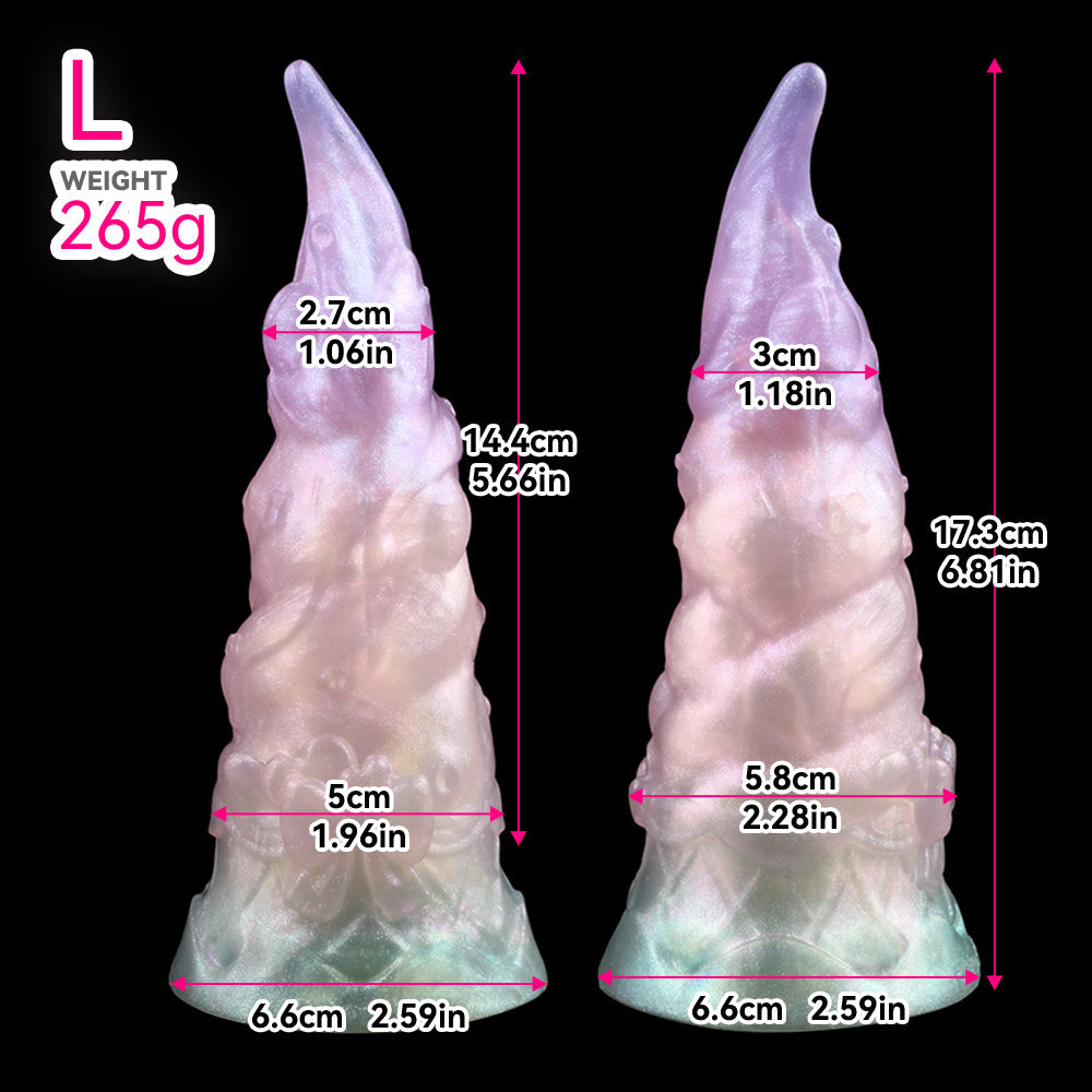 Ice Cream Fantasy Dildo — Crystal Clear Silicone Monster Dildo & Butt Plug |