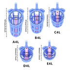 Honeycomb Obedient Chastity Cage – Lightweight Resin, 5 Ring Sizes & Built-in Lock