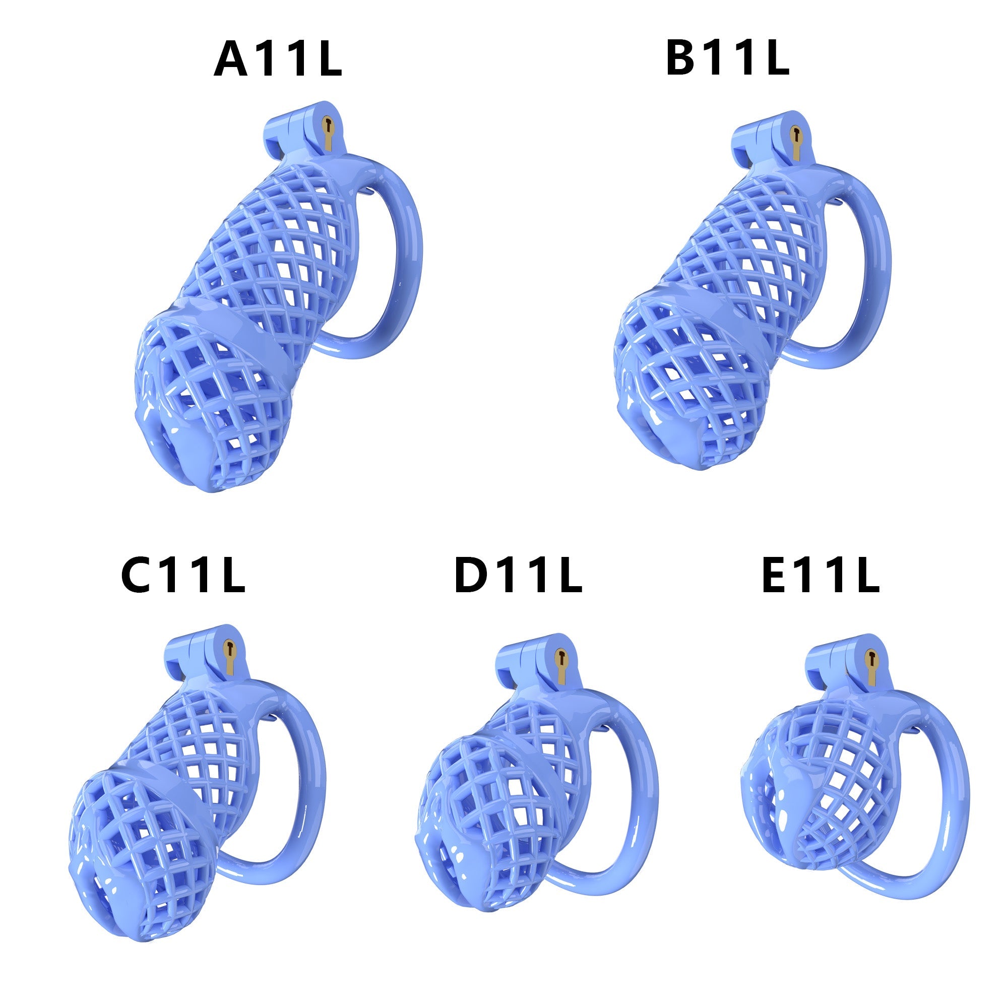 Mesh Ventilated Labia Chastity Cage – Multiple Sizes for All-Day Comfort