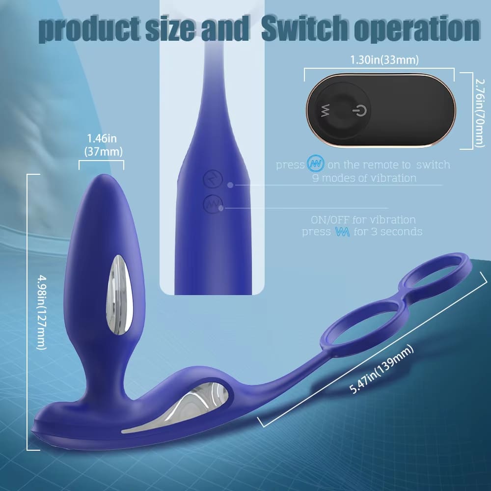 Lightning-Electric-Pulse-Prostate-Massager-with-Dual-Cock-Rings