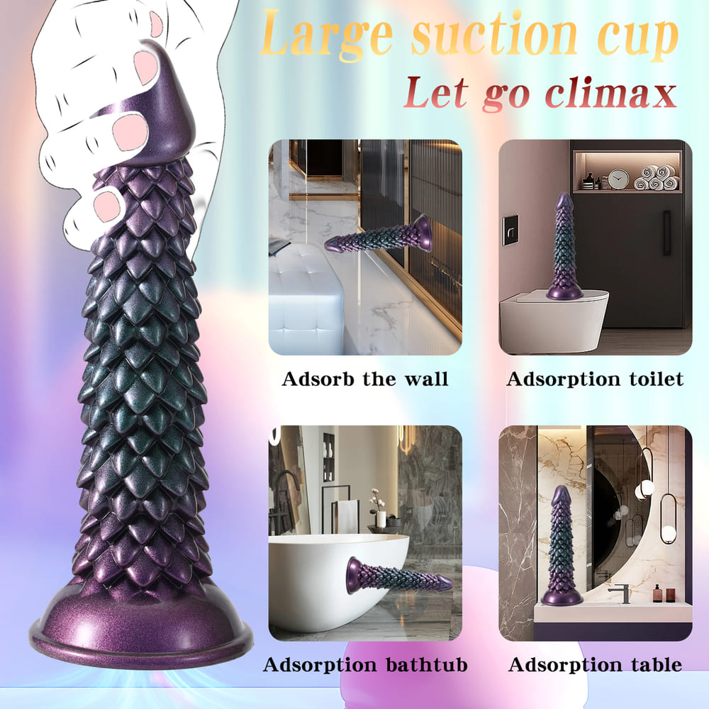 Lorn-Silicone-Thrusting-Alien-Dildo-with-Dragon-Scale-Texture