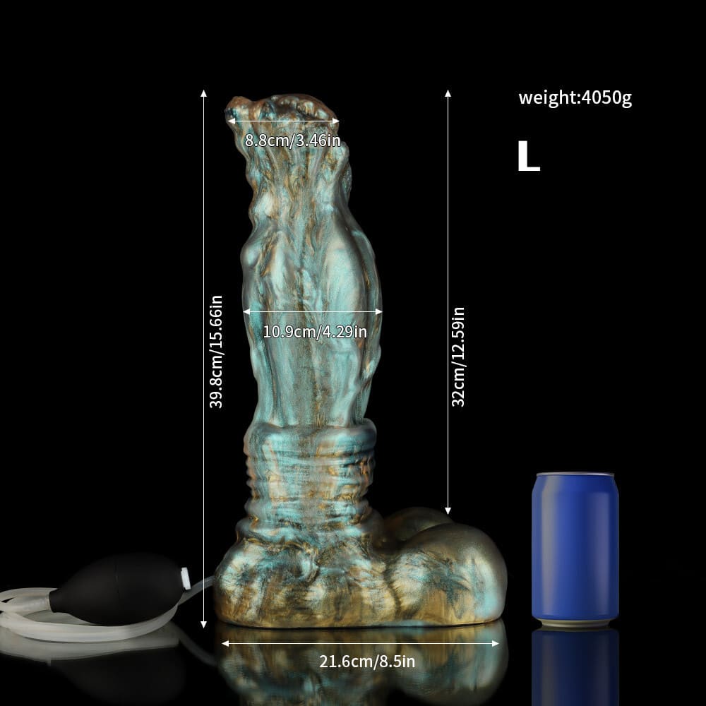 Luan-Gradient-Green-Centaur-Dildo-Silicone-Ejaculating-Fantasy-Dildo
