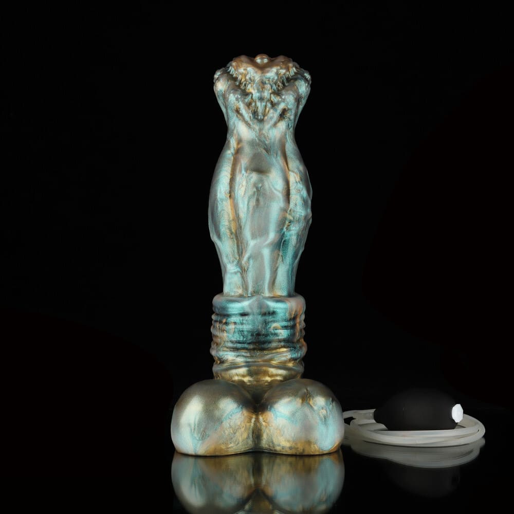 Luan-Gradient-Green-Centaur-Dildo-Silicone-Ejaculating-Fantasy-Dildo