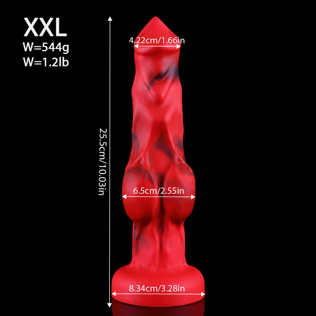 Lukan - Wolf Dildo - Knot Dildo - 5 Sizes