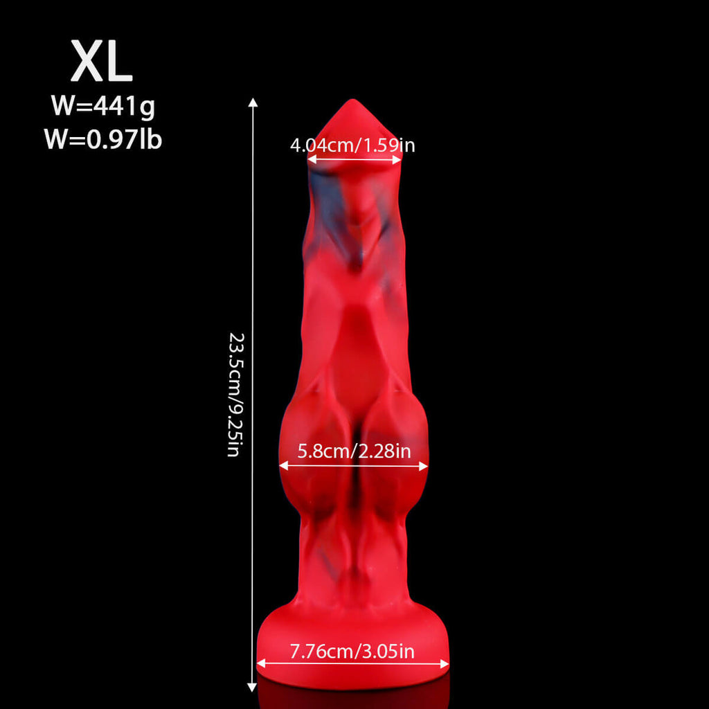 Lukan - Wolf Dildo - Knot Dildo - 5 Sizes