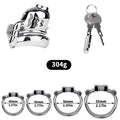 Metal Male Chastity Cage with Prince Albert Lock – Small Size