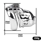 Metal Male Chastity Cage with Prince Albert Lock – Small Size