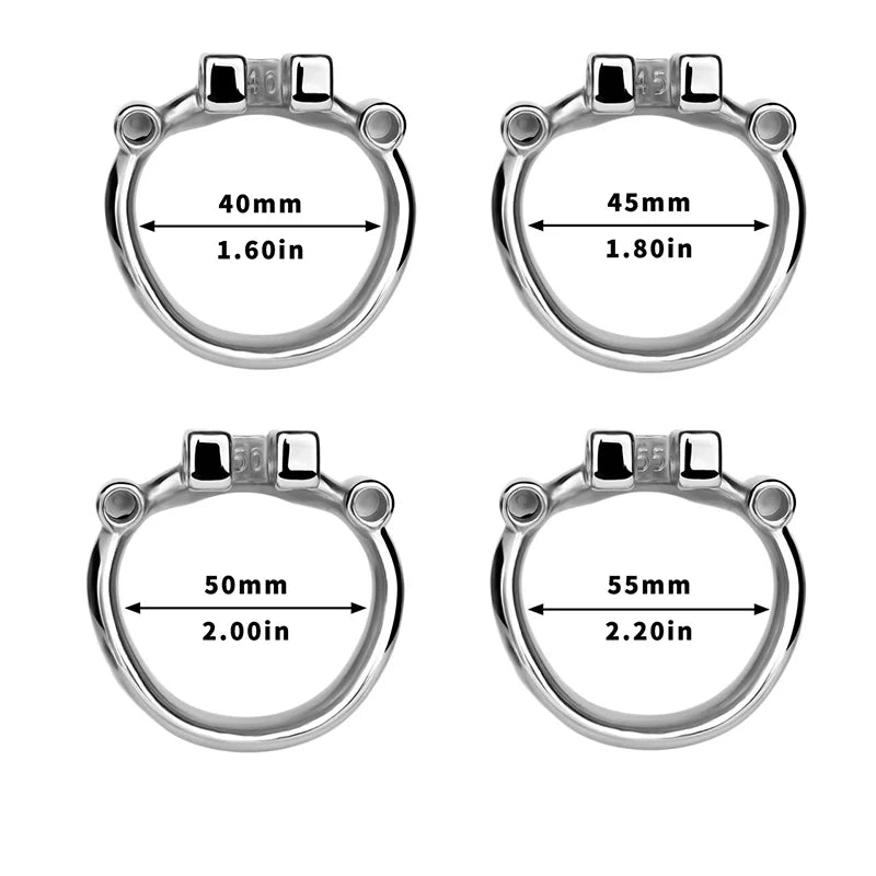 Stainless Steel Chastity Cage with Anti-Slip Ring and Silicone Catheter – Secure, Durable & Comfortable Fit