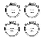 Metal Chastity Cage with Dual-Mode PA Ring – Removable Design for Two Unique Sensations