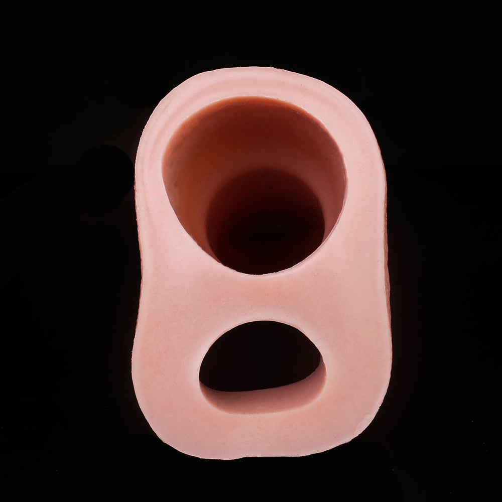 Spiked Penis Sleeve Sex Toys for Men - Knotted Life Size Cocksleeve Delayed Rings Sheath Enlarger