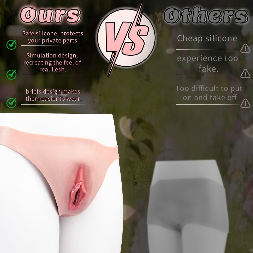 Realistic Silicone Wearable Fake Vagina Pants-Cross-Dressing & Intimacy Enhancer