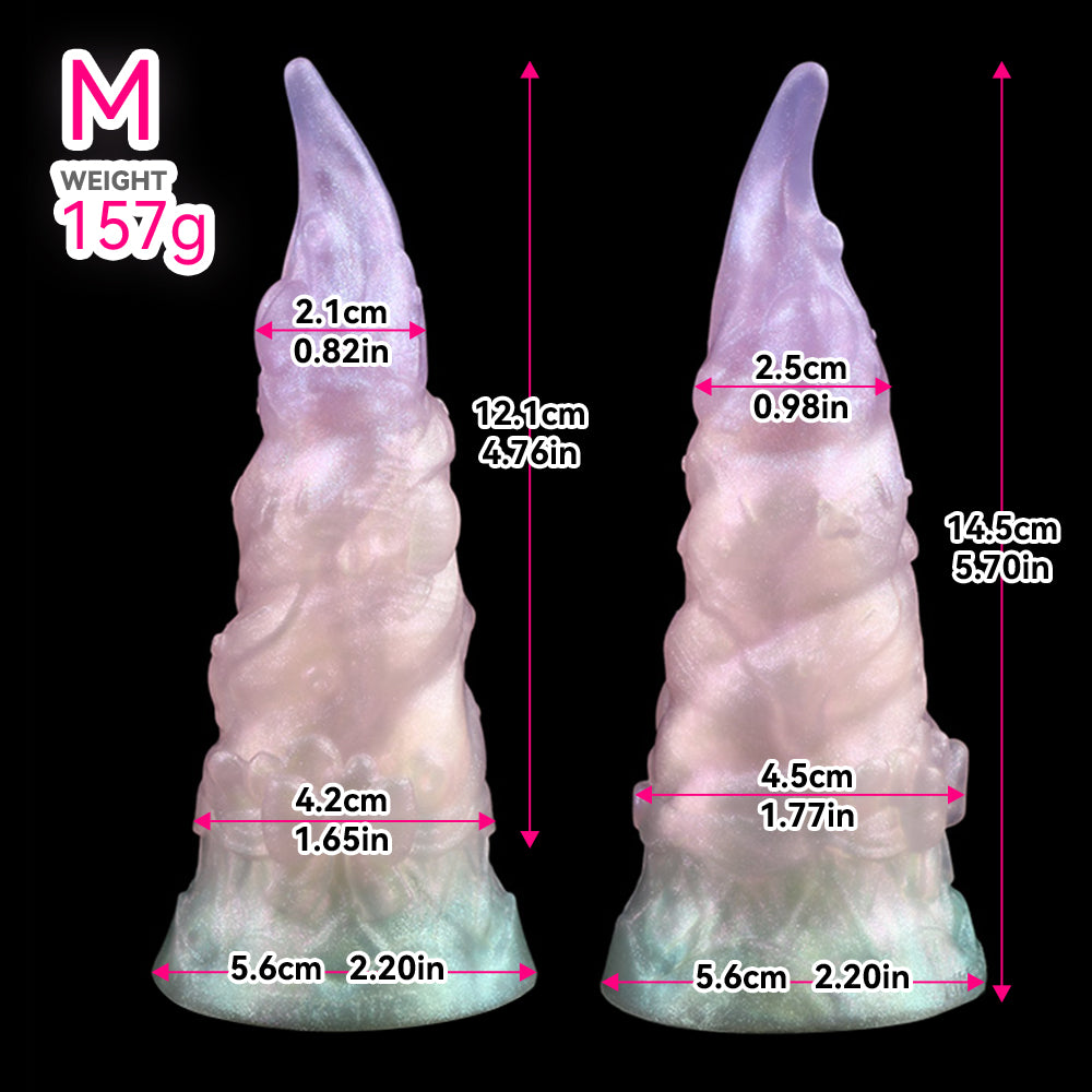 Ice Cream Fantasy Dildo — Crystal Clear Silicone Monster Dildo & Butt Plug |