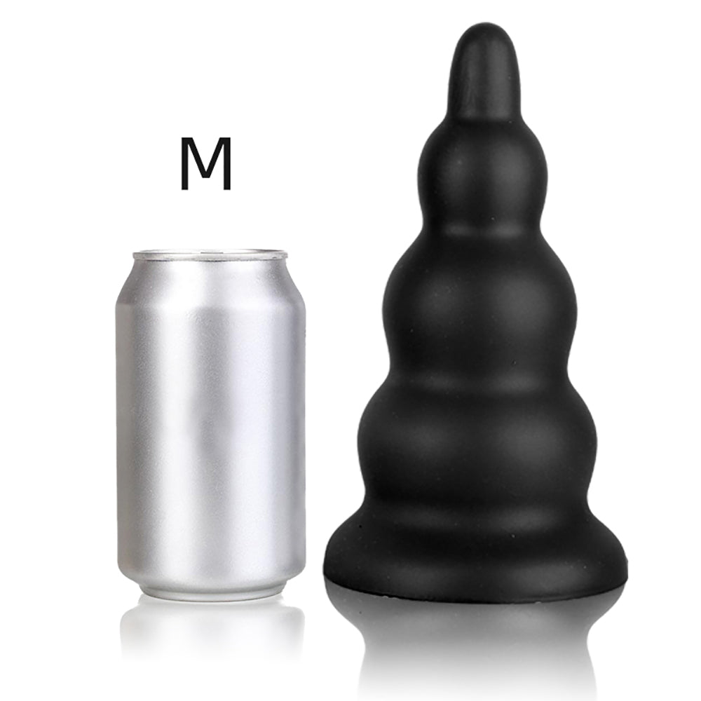 Tower - Ribbed Butt Plug - Thick Butt Plug - Anal Sex Toy