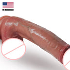 Realistic Dildos Butt Plug - 10 inch Life Size Male Penis Silicone Anal Dildo Female Sex Toy