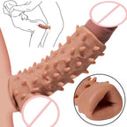 Monster Knotted Cock Sleeve Set - 3-in-1 Strap On Open-End Penis Sheath Male Sex Toy Kit