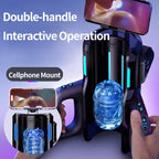 Male Masturbador Sex Machine - Automatic Telescopic Male Sex Toy with Mobile Phone Holder