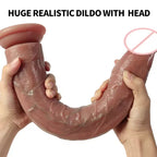 Large Realistic Dildo Butt Plug - 14 inch Super Long Dildos Vagina Anal Stimulator