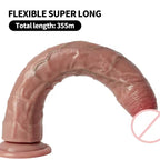 Large Realistic Dildo Butt Plug - 14 inch Super Long Dildos Vagina Anal Stimulator
