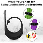 Vibrating Cock Ring Male Sex Toys - Adjustable Girthy Penis Size Sheath Enhancer
