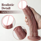Long Realistic Dildo Anal Plug - Lifelike Huge Silicone Dildos Prostate Massager