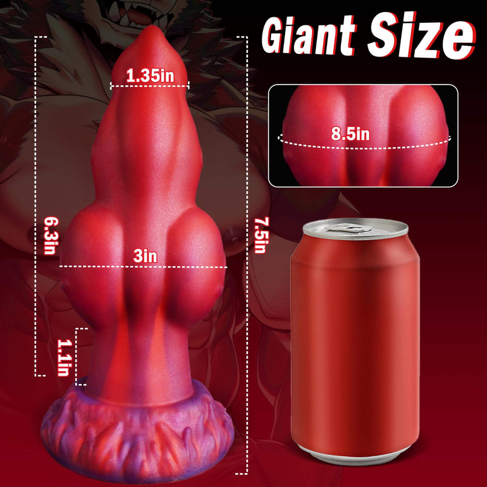 Megatron-Silicone-Fantasy-Canine-Dildo-Knot-Dildo