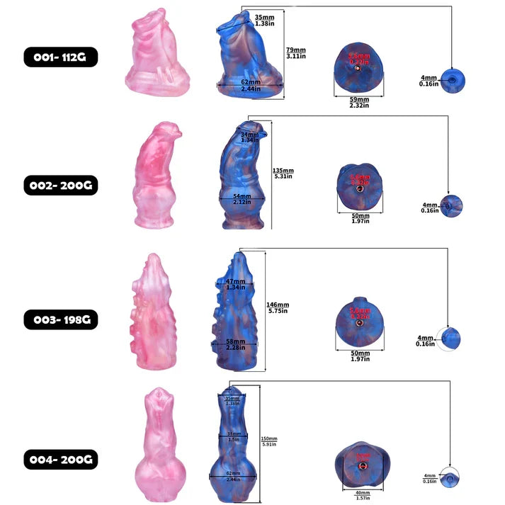 Fantasy Chastity Silicone Head – M6 Base Compatible Attachment