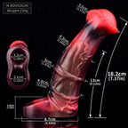 Horsedildo Cock Sleeve Vibrating Penis Sheath - Remote Control Fantasy Male Extension Vibrator