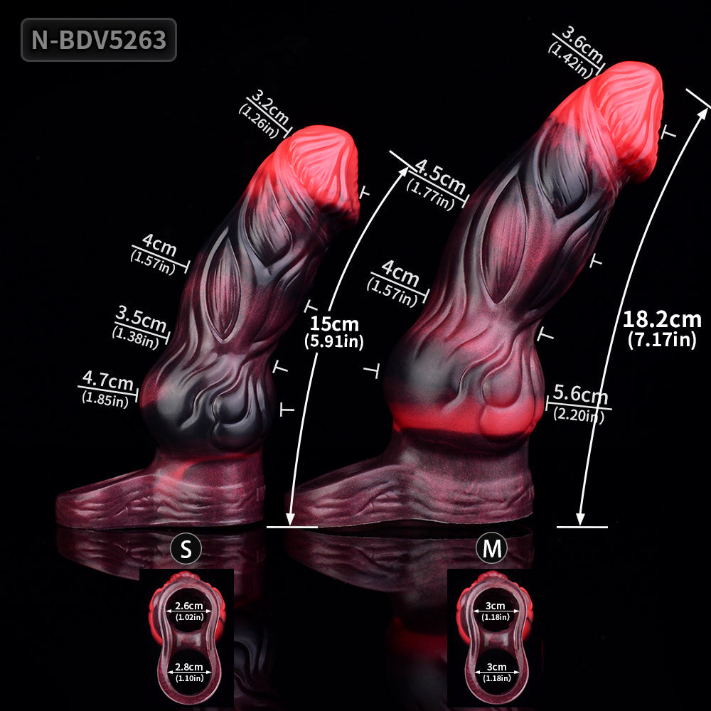 Vibrating Cock Sleeve Dragondildo Penis Sheath - Men Masturbating Extender Sex Toys