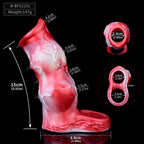 Hyena Squirting Penis Sleeve Sheath - Fantasy Cockring Delay Trainer Extender Male Sex Toy