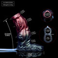 Black Samurai Squirting Penis Sleeve - Fantasy Cocksleeve Extender Fake Cum Condom