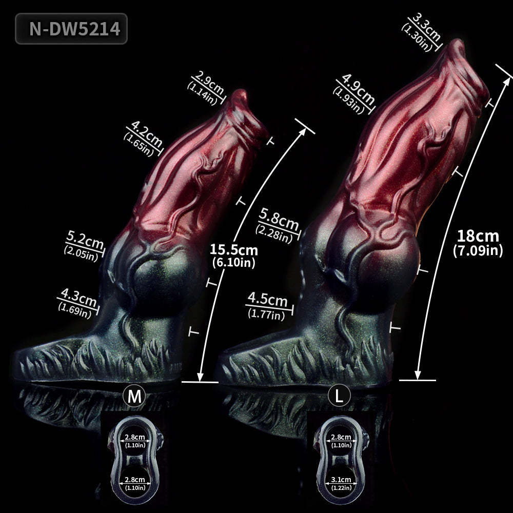 Fantasy Cocksleeve Male Sex Toys - Close-End Silicone Penis Sleeve Cockring Extender