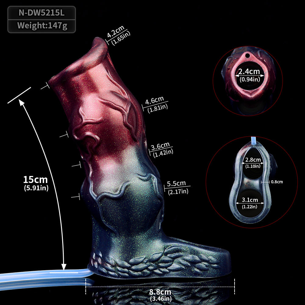 Squirting Fantasy Penis Sleeve Sheath - Monsterdildo Cumming Cocksleeve Sex Toys for Men