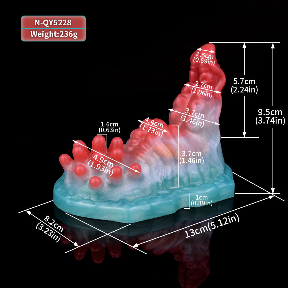 Luminous Dragon Dildo Sex Grinder - Remote Control Vibrating Bullet Knots Anal Vaginal Masturbator