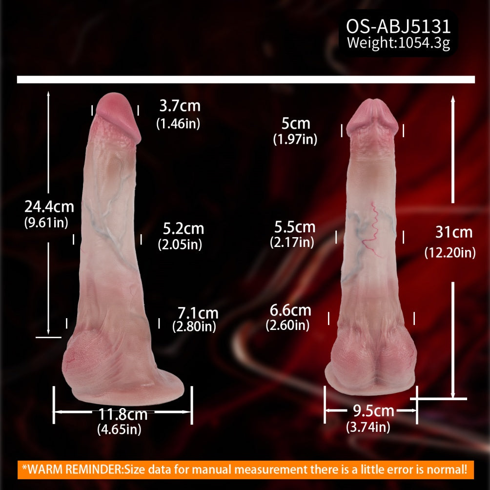 Huge Fist Dildo – 13 Inch Dual Density Realistic Silicone Dildo for Women