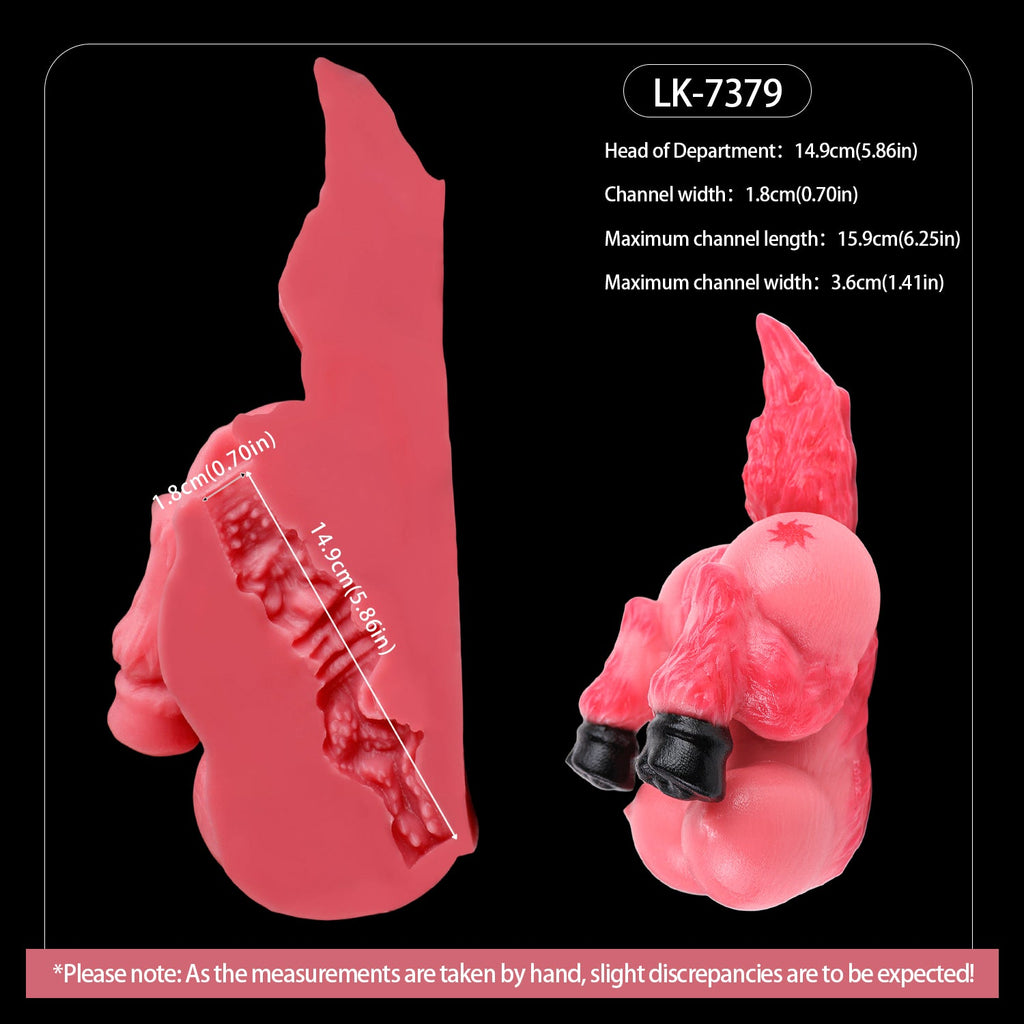 Dual-Channel Horse Pussy Mini Sex Doll — Furry Fantasy Pocket Stroker for Men