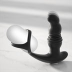 Remote Control Thrusting Dildo Male Sex Toys - Vibrating Cock Ring Prostate Massager