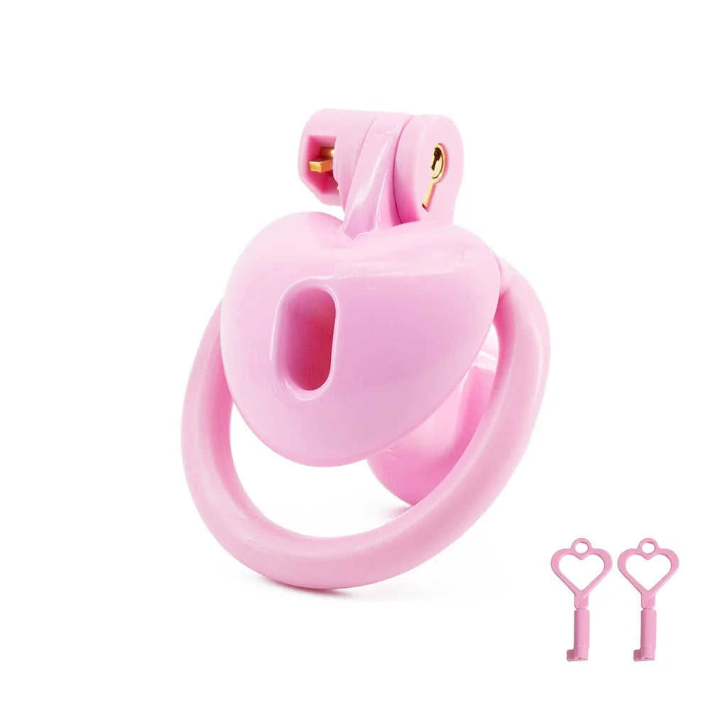 Love type negative electrode chastity lock