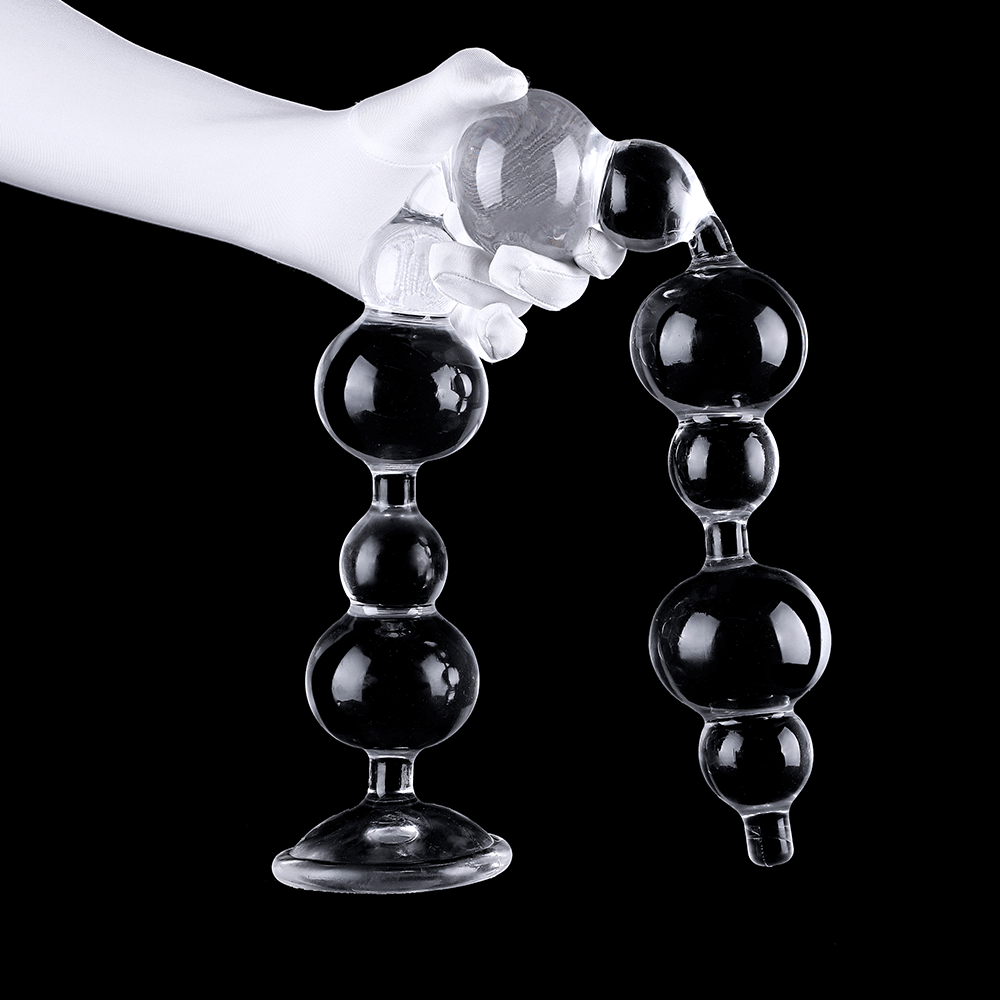Crystal Sphere Anal Bead Wand - TPE Injection Series