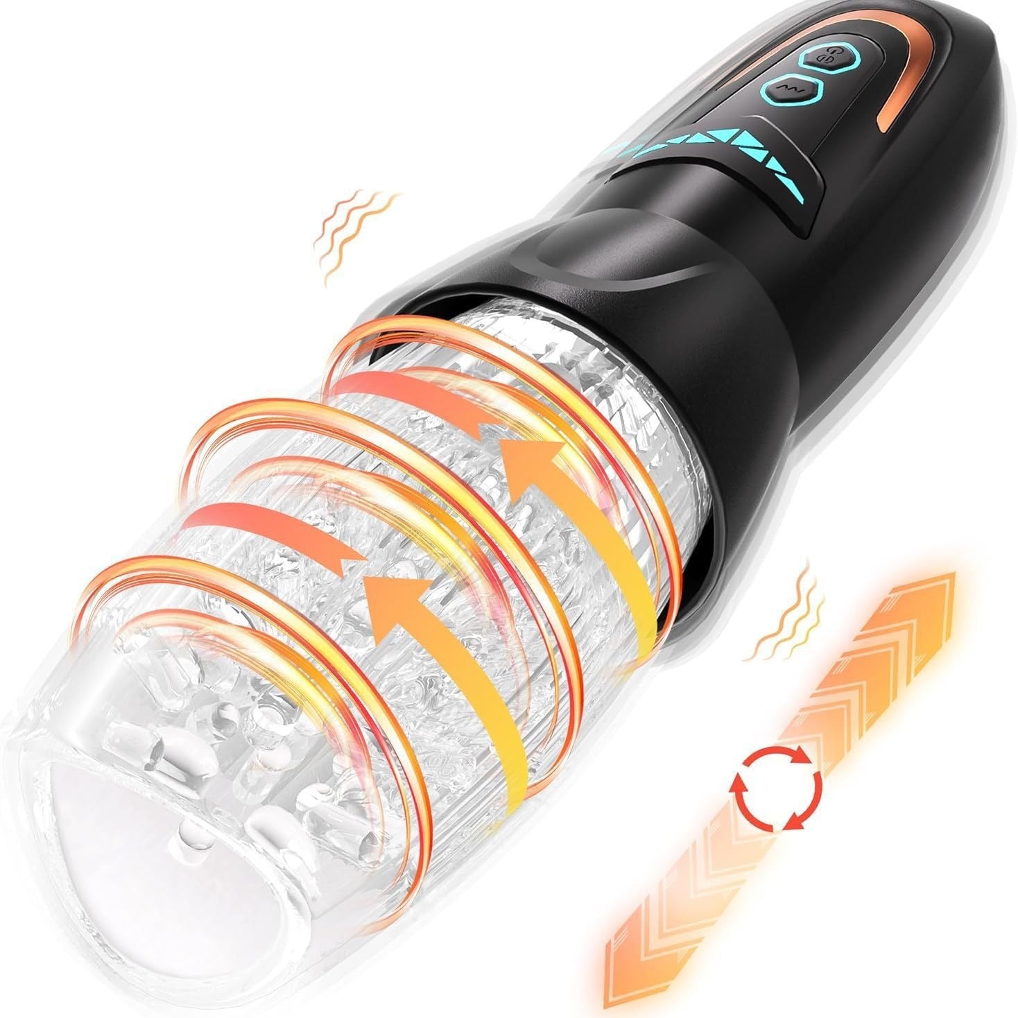 Powerful Masturbation Sleeve Male Stroker - AutoBlow Handheld Rotating Blowjob Masturbator