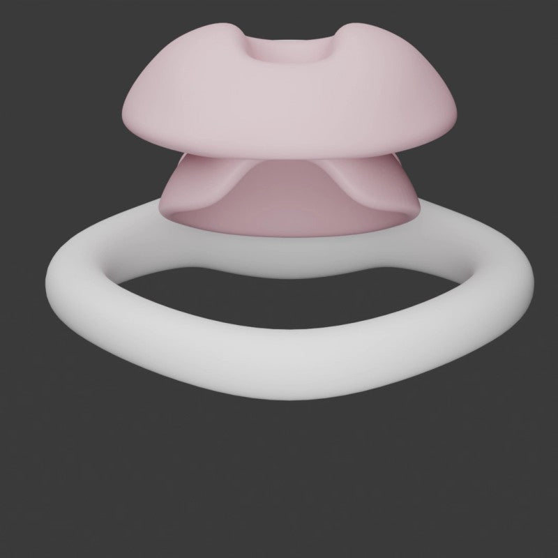 Cute Pink Paw Bone Chastity Cage for Men | Kawaii Pet Play Lock Device