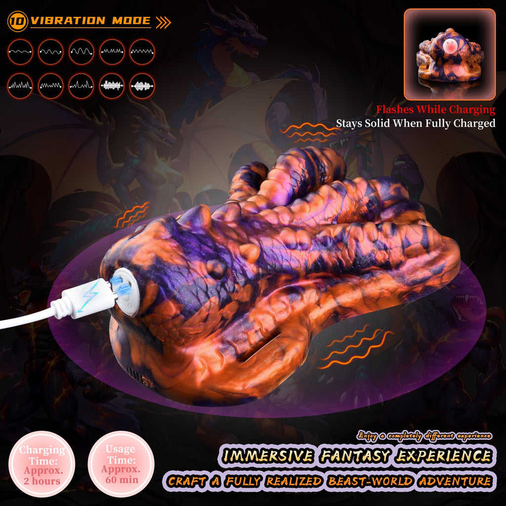 Blazing Dragon Claw Fantasy Grinder Sex Toy – Vibrating Wearable Silicone Grinder