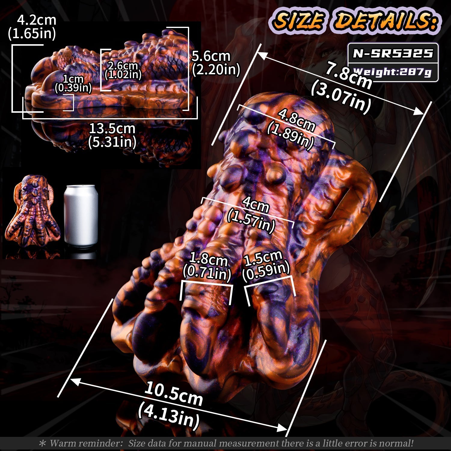 Blazing Dragon Claw Fantasy Grinder Sex Toy – Vibrating Wearable Silicone Grinder
