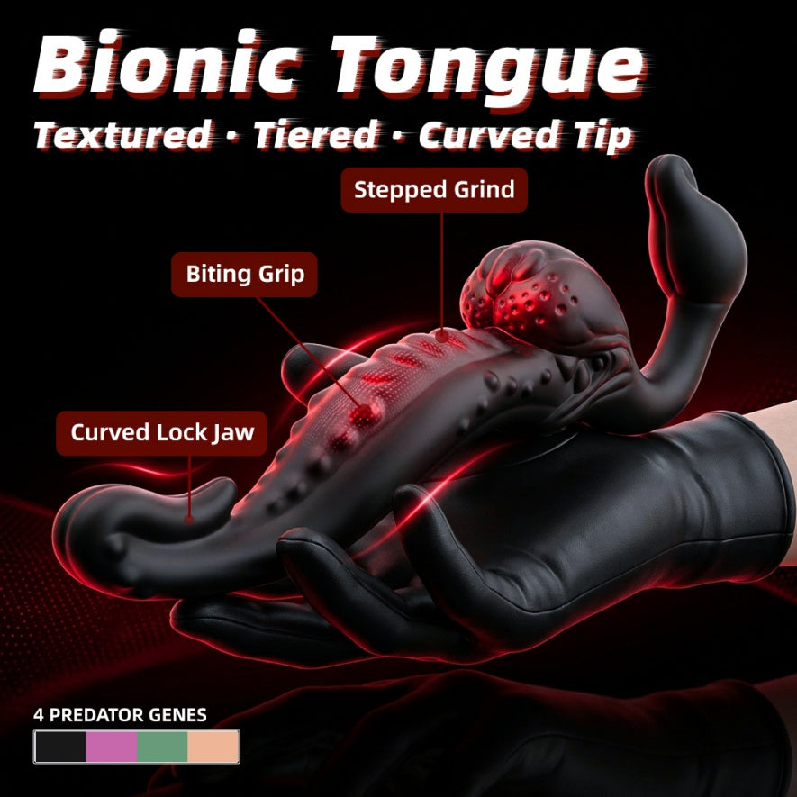 Double-Ended Monster Dildo Vibrator – Strap-On G-Spot Toy for Lesbian & Couples Play