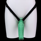 Double-Ended Monster Dildo Vibrator – Strap-On G-Spot Toy for Lesbian & Couples Play