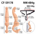 Double-Ended Monster Dildo Vibrator – Strap-On G-Spot Toy for Lesbian & Couples Play