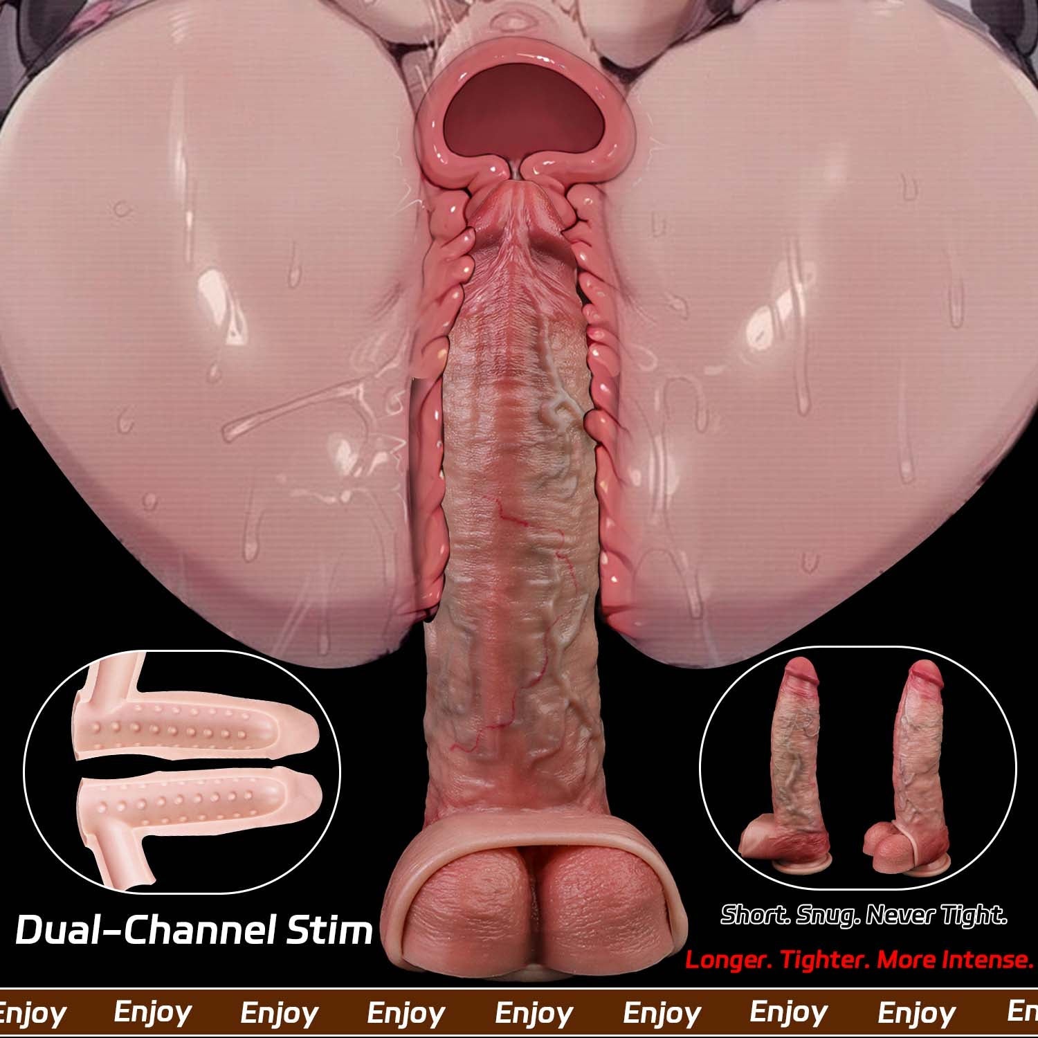 Muscle-Flex Platinum Silicone Cock Sleeve — Realistic Penis Extender for Deeper, More Intense Pleasure