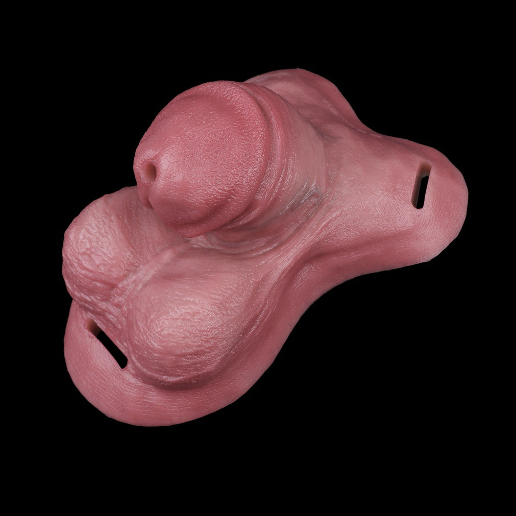 Soft Silicone Chastity Cage Harness – Comfortable Erection Control Device with Leather Straps