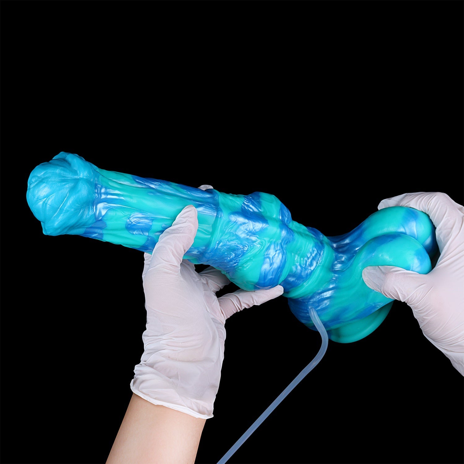 Tide Surge Squirting Horse Dildo with Knot - Fantasy Ejaculating Dildo | Platinum Silicone