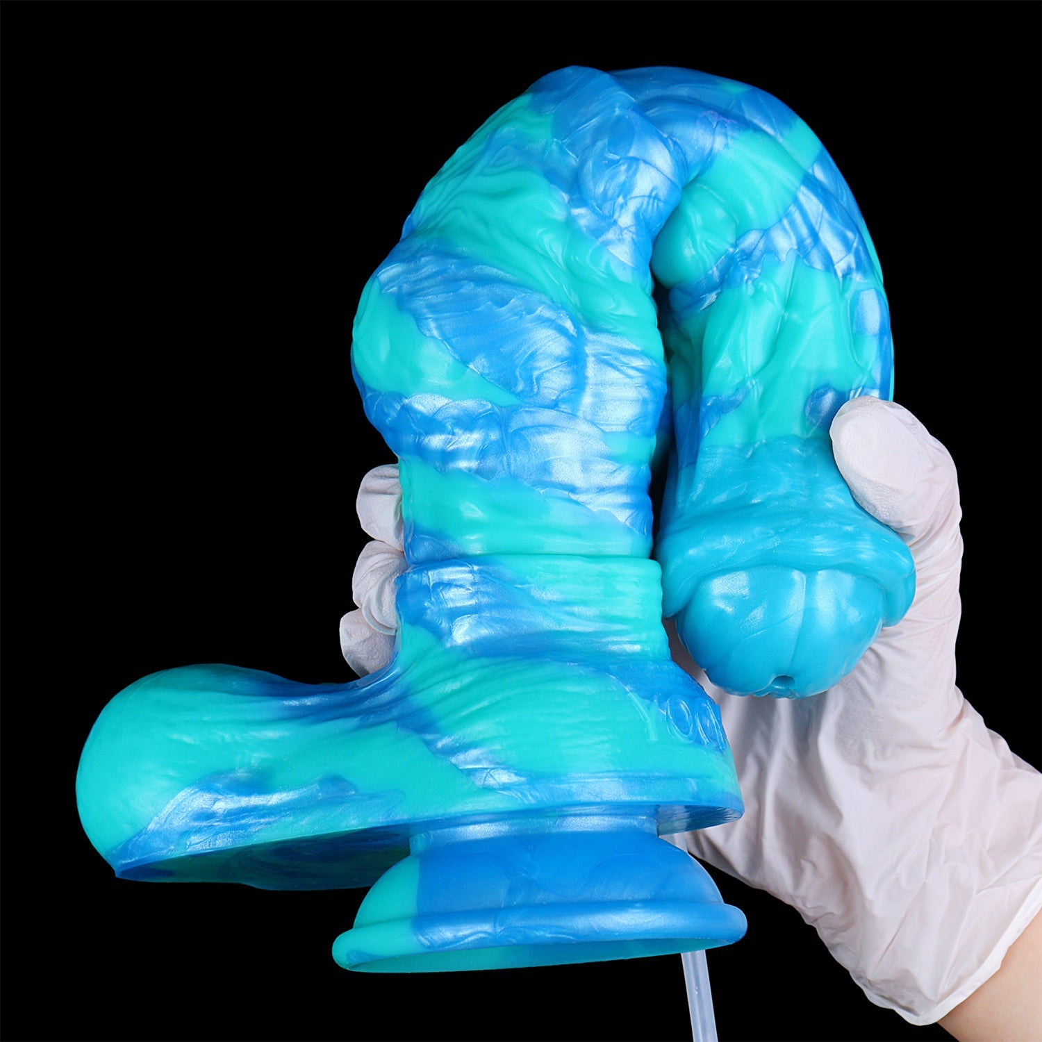 Tide Surge Squirting Horse Dildo with Knot - Fantasy Ejaculating Dildo | Platinum Silicone